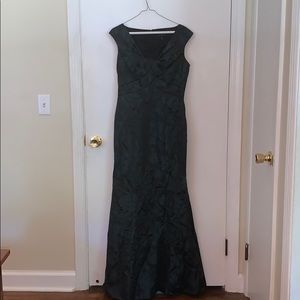 David Meister floor length formal dress